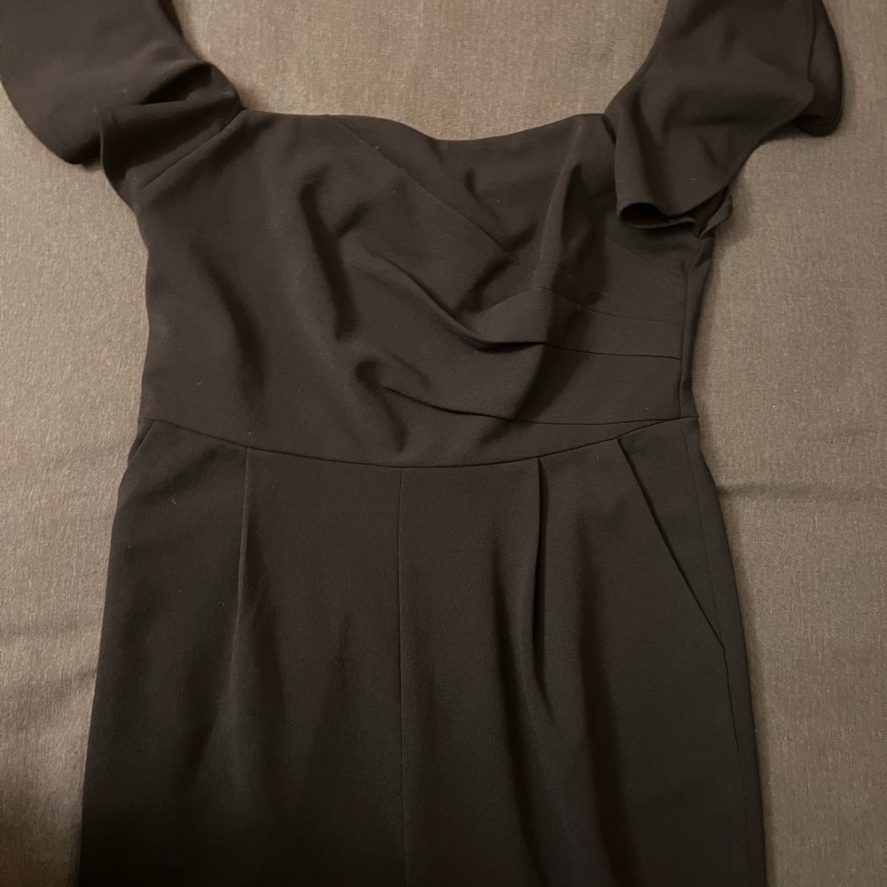 Calvin Klein Elegant Black Off-Shoulder Jumpsuit